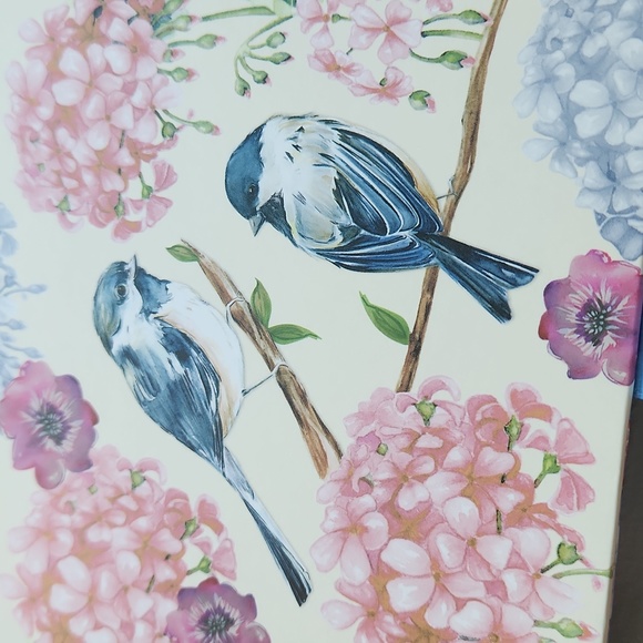 Blue Bird Cigar Stationery Box Pink Blue Flowers - Picture 2 of 4